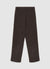 Pantaloni dritti in velluto a coste con risvolto