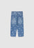 Mum-Jeans mit Herzmuster