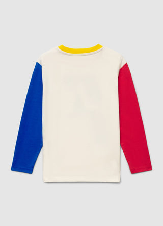 T-shirt over con applicazione orso