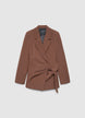 Blazer with sash and pleats - XS