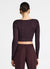 Cross-over ribbed jumper