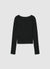 Ribbed cardigan with hooks