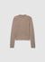 Cardigan a costine con zip e colletto