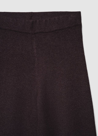 Straight-leg knit trousers
