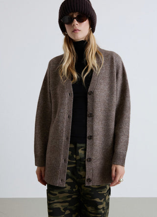 Oversize-Cardigan mit Knöpfen