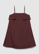 Robe mini évasée en mélange de lin - XL