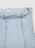 Abito tubino lungo in denim a tinta unita