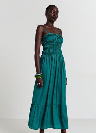 Long smocked dress