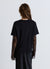T-shirt a tinta unita con girocollo