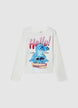 T-shirt a maniche lunghe con stampa Stitch - 4-5
