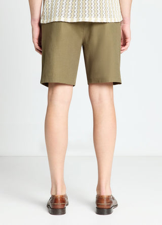 Leinenmisch-Joggingshorts