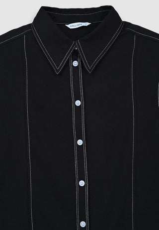 Camicia impunture a contrasto