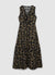 Vestito lungo fantasia fogliame