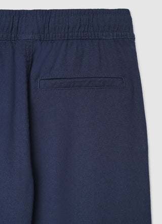 Pantaloni chino jogger misto lino