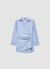 Vestito a portafoglio a righe con strass