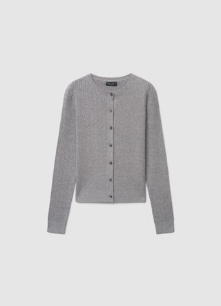 Cable-knit cardigan with buttons