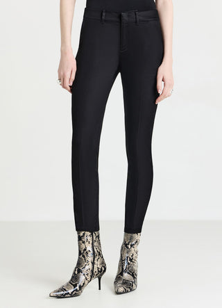 Plain satin trousers