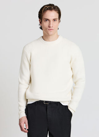 Maglia girocollo in maglia pelosa