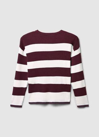 Gestreifter Strickpullover
