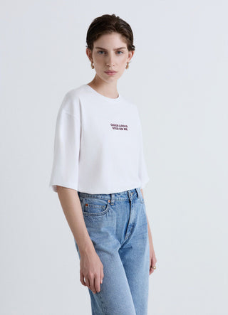 Oversized T-shirt with writing