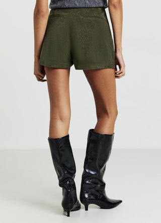 Gonna-pantalone effetto velluto a coste