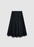 Gonna circle midi svasata con pieghe