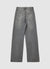 Wide-Leg-Jeans mit asymmetrischer Blende