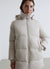 3/4 Steppjacke mit Kapuze