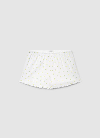 Pointelle pyjama set with floral print