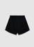 Shorts misto lino con frange in fondo