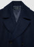 Cappotto doppiopetto con rever ampio