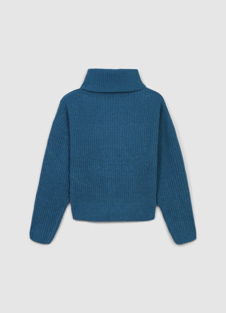 Pull à col roulé uni