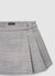 Gonna-pantalone a pieghe con fantasia principe di galles