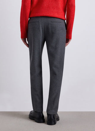 Pantaloni straight eleganti con microfantasia