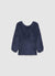 Pull effet peluche avec insert en dentelle