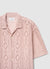 Camicia bowling traforata con motivo etnico