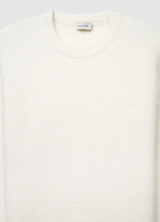 Maglia girocollo in maglia pelosa