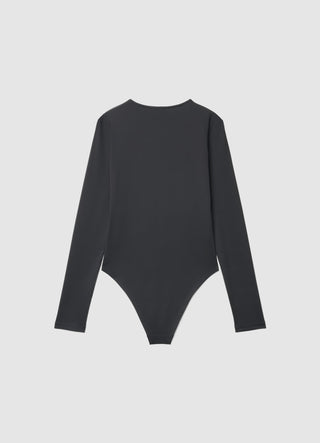 Long-sleeve crew neck bodysuit