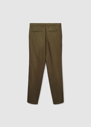 Slim fit solid colour chino trousers