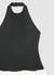 Langes, einfarbiges Neckholder-Kleid