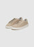 Faux suede sneakers with laces