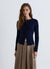 Cable-knit cardigan with buttons