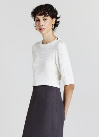 T-shirt maglia trecce