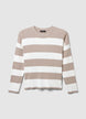 Gestreifter Strickpullover - XS