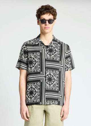 Camicia bowling con stampa