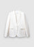 Single-breasted jacket with open back