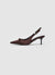Slingback con fiocco e strass
