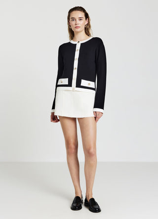 Cardigan con bottoni dorati