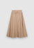 Cotton flared midi skirt