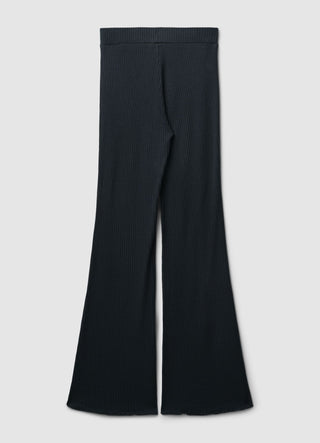 Leggings zampa a costine